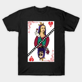 Queen of Hearts Black Mask T-Shirt